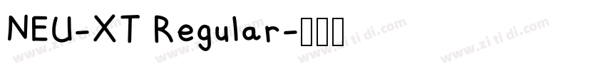 NEU-XT Regular字体转换